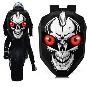 Gelrova Sac &agrave; dos pour Casque de Moto, Sac &agrave; dos programmable pour moto, Sacoche pour casque avec affichage LED &eacute;cran Couleur Programmable, 3D Hard Shell Sac de casque de Chevalier (COOL) (GelrovaMall, neuf)