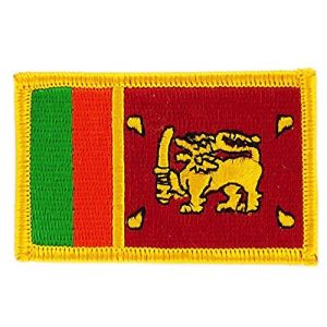 Akachafactory Patch écusson brodé Drapeau sri Lanka lankais thermocollant Insigne Backpack (Akachafactory, neuf)