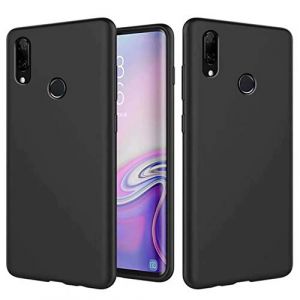 NiaCoCo Compatible avec Huawei P Smart Z 2019/Y9 Prime 2019 Coque de Protection Silicone Liquide Très Mince Étui de Anti-Rayures Protection Étui pour Téléphone+1 Protecteur D'écran Gratuit - (Noir) (NiaCoCo, neuf)