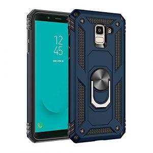 BestST Coque Galaxy J5 2017/J530, Support de Bague en m&eacute;tal, pivots de Rotation &agrave; 360 &deg; & 180 &deg;. &Eacute;tui de Protection Slim Soft TPU + PC, Compatible avec Support de Voiture magn&eacute;tique - Bleu (BestST, neuf)