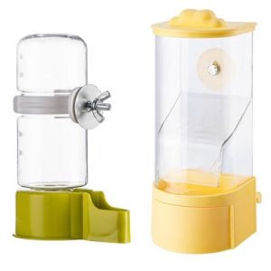 FengYour Mangeoire Automatique pour Oiseaux,Abreuvoir Oiseaux Cage,Distributeur d'eau De Cage et Distributeur Automatique de Nourriture pour Perruches Canaris Calopsittes Pinsons (FengYour, neuf)