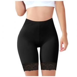 Générique Panty Femme Cycliste Short Anti Frottement Cuisse Boxer sous Robe De Sécurité avec Dentelle sous-Vêtements Culottes Caleçon Shorty Jupe Leggings Sport Taille Haute pour Femmes (shiejeyxj, neuf)