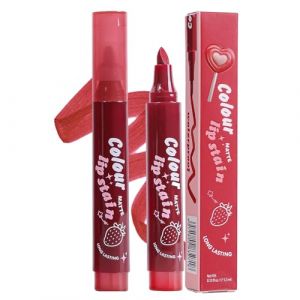 Duroecsain Marqueur à Lèvres - Encre Résistante à l'Eau Brillant - Longue Tenue Anti-Tâches Maquillage Lèvres Teinté Femmes Filles (zhrnfm, neuf)