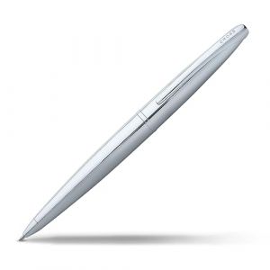 CROSS ATX - Stylo bille chrome avec attributs plaqués chrome ultra-brillants / stylo rechargeable - Écrin classique et une recharge bille noire incluse (magasin de papeterie, neuf)