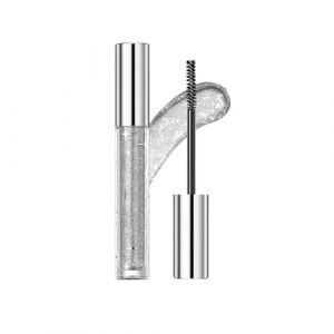 Hppsctink Mascara Diamonds, 3.2g Mascara Waterproof Non-Smudge, Allongeant et Volumisant, Yeux étincelants, Argent, mascara (JIUNI-EU, neuf)