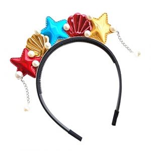 PACKOVE Serrage-Tête Thème Garçon et Filles 1 Pièce Coquillage Étoile de Mer Accessoire de Déguisement Fête Plage Créatif (Spring TU, neuf)