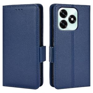 Topme &Eacute;tui en Cuir pour Honor X5C Plus (6.74" inches), [ Coque de T&eacute;l&eacute;phone S&eacute;rie Motif Litchi Simple] - Bleu fonc&eacute; (topme, neuf)