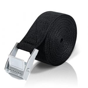 Ieron Sangles de serrage avec cliquet, fixation de courroie, sangles d&rsquo;arrimage avec serrage &agrave; cliquet, sangle de serrage pour porte-bagages pour voiture, v&eacute;lo, chariot &agrave; bras (8m de courroies noires (ieron, neuf)