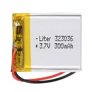 Batterie 323036 LiPo 3.7V 300mAh 1.11Wh 1S 5C Liter Energy Battery pour l'&eacute;lectronique Rechargeable T&eacute;l&eacute;phone Portable Smartwatch GPS - Ne Convient Pas &agrave; la Radiocommande 36x30x4mm (300mAh|323036) (theStock&reg;, neuf)