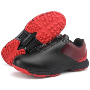 ZHENSI Chaussures De Golf Hommes Baskets en Cuir sans Crampons Imperm&eacute;ables Et Antid&eacute;rapantes pour Les Sports De Plein Air,Noir,42 EU (ZHENSI, neuf)
