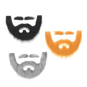SOIMISS 3ensembles Faux Sourcils Adh&eacute;sifs Pour Barbe Lot De Accessoires De D&eacute;guisement Pour Costume De Nain Ou Gnome Usage Pour Halloween Et Cosplay (Star-wish, neuf)