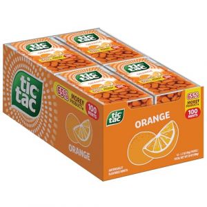 Tic Tac Orange Mints Lot de 12 rafra&icirc;chissants de voyage 48 ml (BRITISH GOOD'S, neuf)