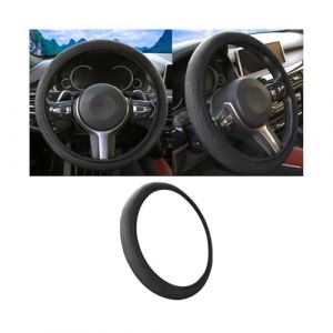 CGEAMDY Couvre Volant Voiture, Housse Volants 3D, Housse Volant en Cuir Élastique, Couvre Volant Voiture Respirant Et Antidérapant, Accessoires Décoratifs Universels Intérieur Voiture(Style 1) (CGE Auto, neuf)