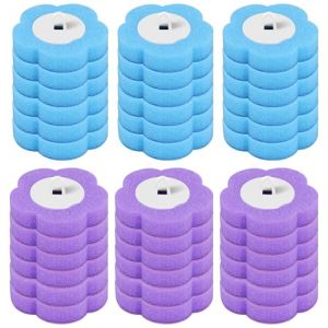 36 pi&egrave;ces Brosses de toilette jetables Recharges de brosse de toilette jetable Brosse WC jetable Brosse de nettoyage pour lavabo Baignoire Nettoyage domestique Balai de piscine (Bleu-Violet) (gebofuzhuang, neuf)