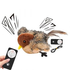 G&eacute;n&eacute;rique Jouet Interactif pour Chat Oiseau, Jouet pour Chat Oiseau Gazouillant, Jouet D'oiseau Sonore | Jouet pour Chat Oiseau Gazouillant Simul&eacute;, Jouet pour Chat Oiseau Imulation (xinxkm, neuf)