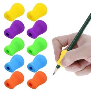10 Pièces Guide Doigts Ecriture Enfant, Grips Aide écriture, Guide Doigt Embout Crayon Grips Pour Crayon Pour Enfants Étudiants Aide Ecriture Enfant Grips Crayon Ergonomique Aide (huahuafengshenla2, neuf)