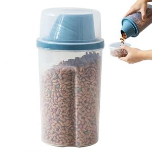R&eacute;cipient herm&eacute;tique pour nourriture pour chat &ndash; R&eacute;cipient herm&eacute;tique pour collations pour chiots et animaux de compagnie de 1000 ml | Conteneur distributeur de nourriture s&egrave;che pour animaux de compag (mingia, neuf)