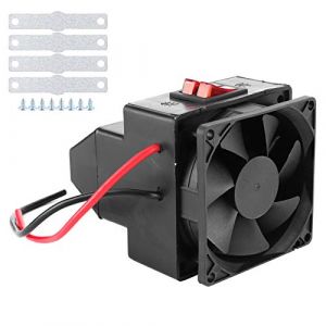 Chauffage de Voiture, 12V 260W Ventilateur de Voiture Chauffage Air Auto Dégivreur Désembuage Désembuage Noir Réchauffeur Air pour Voiture, Petit Espace, Climatiseur (Noir) (Takcoff, neuf)