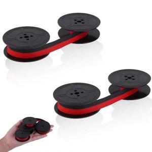 2 PCS GR4 Ruban pour Machine &agrave; &Eacute;crire, Ruban Nylon Noir et Rouge 13mm x 5m, Accessoires Compatibles avec Machines &agrave; &Eacute;crire Anciennes et Modernes GR9 NE800 NE3000 Brother 1009FN DIN 2103 (JuShangBaoseller, neuf)