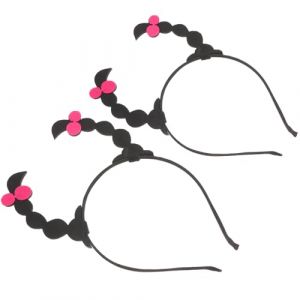 LIFKOME 2pi&egrave;ces Accessoires De Cheveux Pour Gar&ccedil;on Fille Bandeau Fausses Tresses Ajustable Pour D&eacute;guisement Et Cosplay Coiffure Carton Pour Filles (hdybs, neuf)