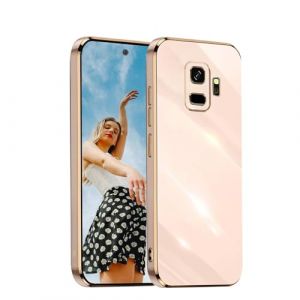 Kaywzo Antichoc Coque pour Samsung Galaxy S9 Plus,Housse de Brillant Placage TPU,Etui de Souple Silicone,Ultra Mince Mode Minimaliste Protection Cover Case,Rose (Misyum, neuf)