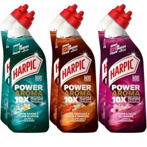 Harpic - Lot de 6 Gels WC Aroma - Brise Marine + Jasmin + Brise Tropicale (Pennguin-FR-Home, neuf)
