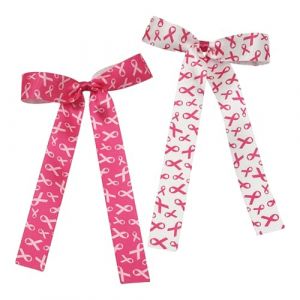 JazSwirl Lot de 2 n&oelig;uds roses pour le cancer du sein - Pinces &agrave; cheveux pour la sensibilisation au cancer du sein - Accessoires de sensibilisation au cancer du sein (puyangbingyaqicheyongpinyouxiangongsi, neuf)