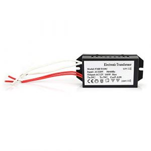 Transformateur électronique 220V à 12V, Alimentation 12V 10A 12V Convertisseur de Tension D'alimentation Pilote D'alimentation Intelligent (160W) (Gytibedv, neuf)