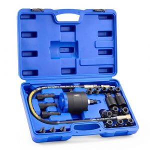Orion Motor Tech 23 PCS Kit Extracteur d'Injecteur Pneumatique pour Moteurs Diesel, Vibration à Air 5-8 Bars, avec 19 Adaptateurs, Marteau Extracteur, Tuyau de Rallonge et Connecteurs EU US (LAOLAOPI, neuf)