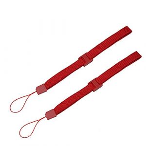 Main Bracelet Dragonne pour Sony PSP 1000 2000 3000 Go PS Vita PS3 Move, appareils photo, Nintendo DS DS Lite DSi DSi XL 2DS 3DS 3DS XL t&eacute;l&eacute;commande Wii Wii U, MP3, lecteurs de musique (2 x rouge) (Perfect Part, neuf)