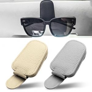 2 Pièces Porte-Lunettes de Voiture Magnétique, Support Lunettes pour Voiture, Universel, Clip de Support de Lunettes de Soleil pour Voiture Pare-Soleil, Auto Accessoires (SENXING UOH LTD, neuf)