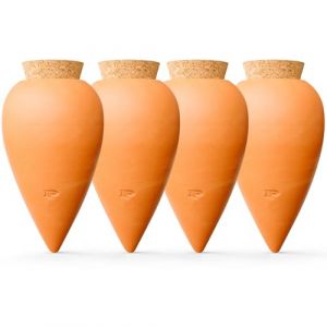 Pepin | 4X Oyas | Oyas A Planter Terre Cuite | Arrosage Automatique et Ecologique pour Plante d'Int&eacute;rieur et d'Ext&eacute;rieur | Syst&egrave;me d'Irrigation Naturel | Ollas Terre Cuite - 25 cl (Pepin France, neuf)