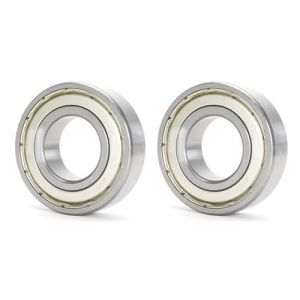 HAISHANG 2 Pièces Roulements à Billes 6302ZZ 15x42x13mm Acier Chromé avec Joints Métalliques Doubles Roulement à Billes à Gorge Profonde (HAISHANG-UK, neuf)
