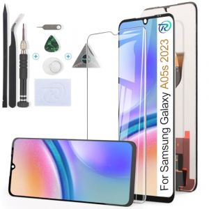 RongZy &Eacute;cran LCD pour 6.7" Samsung Galaxy A05s &Eacute;cran De Remplacement pour Samsung Galaxy A05s 2023 A057F &Eacute;cran LCD Num&eacute;riseur Tactile Panneau Assembl&eacute; De R&eacute;paration avec Outils(Noir) (YWLRongZy, neuf)