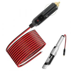 Adaptateur M&acirc;le pour Allume Cigare avec C&acirc;ble d'alimentation Universel 16 AWG 12V/24V, C&acirc;ble de Prise M&acirc;le pour Allume Cigare 12 V avec Fusible 15A, Rallonge Allume Cigare 12v pour Voiture (DaFuGuangZhi, neuf)