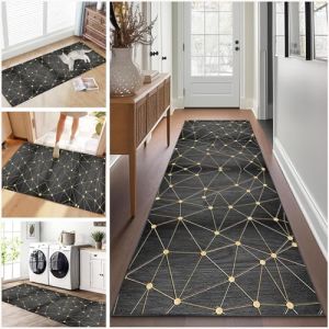 Tapis de Passage pour Couloir Long 40 x 70 cm Tapis Cuisine Devant Evier Antid&eacute;rapant et Lavable Tapis de Couloir Long Moderne Absorbant Tapis d Entree Interieur Tapis de Porte pour Salon Chambre (xueleixinrzbhd, neuf)