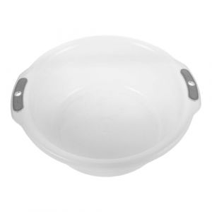 Alipis Bac &agrave; Lessive Transparent Extra Grand avec Poign&eacute;es Doubles Bassine Pieds Multifonction en Plastique Seau Portable pour Bain de Pieds Lavage des Mains et Linge Usage (Dahlia Oiye, neuf)