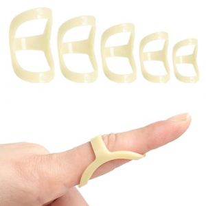 JEYORZY 5Pcs Attelle doigt, attelle de doigt à gâchette, attelle de doigt à gâchette confortable, attelle de pouce, Soutien et protection contre l'arthrite, le doigt à gâchette (6,7,8,9,10) (Wacicy EU, neuf)