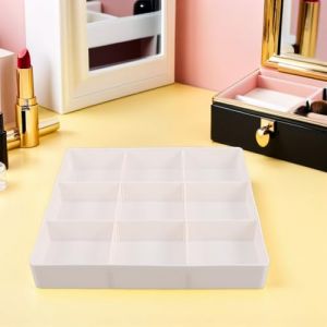 NUOBESTY Organisateur de Tiroir Extensible Blanc 39X5X265 CM pour Coiffeuse S&eacute;parateur 3 Compartiments Rangement Modulable Maquillage et Parfums Mini Meuble &agrave; Tiroirs Pratique pour (Camplos, neuf)