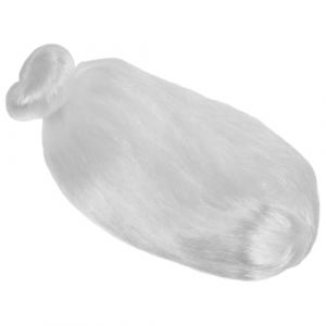 ULTECHNOVO Postiche de Vieille Dame Blanche pour Performance et Cosplay, Accessoire Cheveux Relev&eacute;s Adapt&eacute; aux Costumes Vieille Dame pour Bal Masqu&eacute; (Chad Bi, neuf)