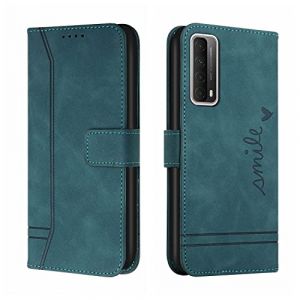 Bravoday Coque pour Huawei P Smart 2021 / Y7A 2020, Etui Cuir avec Magnetique, Flip Pochette Housse pour Huawei Enjoy 20 SE/Honor 10X Lite Protection, Vert (Bravoday, neuf)