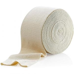 Bandage de soutien tubulaire &eacute;lastique taille C, bo&icirc;te de 10 m - couleur naturelle (2,75" x 33 pieds) pour grand bandage de soutien du genou - cuisse moyenne, coton &eacute;lasthanne (RockDealer, neuf)
