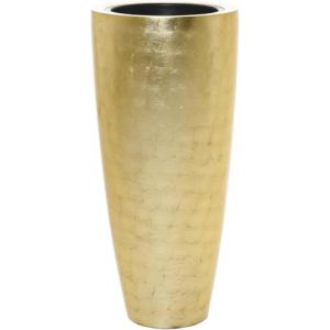 VIVANNO Bac &agrave; Fleurs en Fibre de Verre City Gold Brillant - 100x47 (AE Trade, neuf)