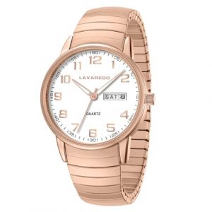 Timever Montre &agrave; Quartz analogique pour Homme avec Bracelet Extensible en Acier Inoxydable,Date,&Eacute;tanche 3 ATM,Gros Chiffres,Id&eacute;e de Cadeau pour Amis (lingzhongkeji, neuf)