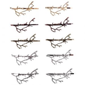 HAKIDZEL 10pièces Antler Branch Hairpins Élégants Accessoires De Cheveux Pour Filles Clips Créatifs Pour Fêtes Style Quotidien (Yayuek, neuf)