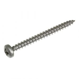 SECCARO Lot de 150 vis à bois à tête bombée 4 x 45 mm, en acier inoxydable V2A VA A2, filetage complet, cruciforme/PZ (ecomserv - Advanced eCommerce Service, neuf)