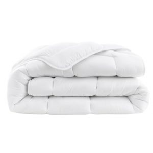 Abeil - Couette Bio&rsquo; Attitude - Chaude - Enveloppe Coton Issu de l'agriculture Biologique, Garnissage Polyester Cyclafill&reg; 400g/m&sup2; - Lavable en Machine - Certifi&eacute;e Oeko-Tex - 200 x 200 cm (ABEIL, neuf)