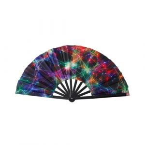 Éventails Pliants, Grand éventail pliable en bambou, pour Femme Accessoire de Performance Chinois Décoration pour Anniversaire Mariage, Eventail avec Frange en Soie et Bambou Eventail Japonais (Thuranda OÜ, neuf)