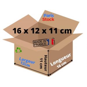 Petits Cartons d'expedition 16 x 12 x 11 cm pour vos Petits Envois Mug Parfum (10) (MAXXIDISCOUNT, neuf)
