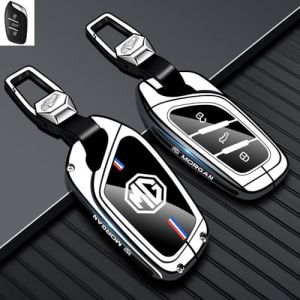 ZGCYK Voiture Coque de Cl&eacute; pour MG ZS MG3 MG4 MG5 Scorpio MG6pro MG Mulan MG Navigator MG HS T&eacute;l&eacute;commande &eacute;tui &agrave; Cl&eacute;s Bo&icirc;tier Protection Porte-Cl&eacute;s Gift Accessories,Silverstyle-A (ZHAOFUqing, neuf)